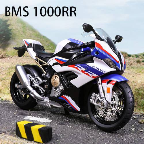 1:12 Diecast Motorcycle Model Toy S1000RR Replica With Sound & Light Boy gift birthday gift christmas gift Collection bike