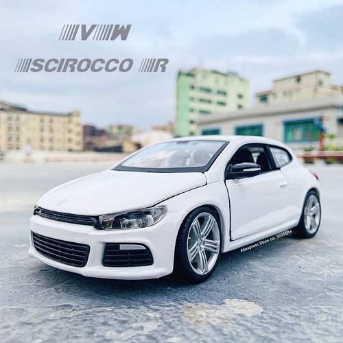 Bburago 1:24 Volkswagen VW Scirocco R Boyfriend simulation alloy car model crafts decoration collection toy tools gift