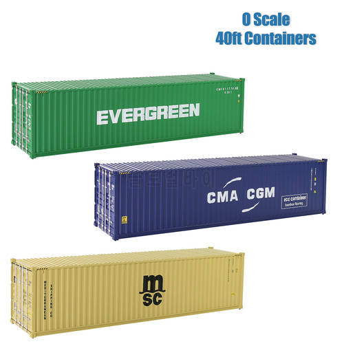 1pc O Scale 40&39 Shipping Container Model Trains 1:48 40ft Container Cargo Box C4340