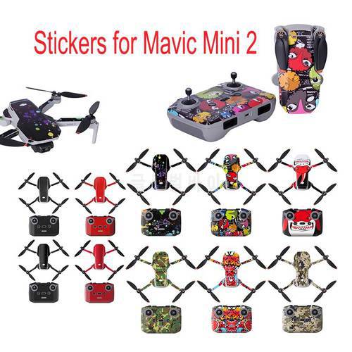 Protective Film PVC Stickers for Mavic Mini 2 Colorful Waterproof Scratch-proof Decals Full Cover Skin for DJI Mavicmini Accesso