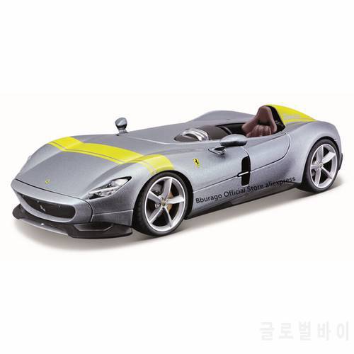 Bburago New 1:24 Scale Ferrari Monza SP1 Alloy Luxury Vehicle Diecast Cars Model Toy Collection Gift