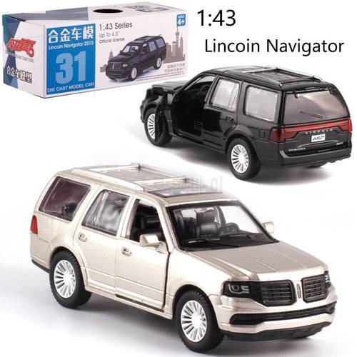 CAIPO 1:46 Lincoln Navigator Alloy Pull back Toys Car Model Vehicles