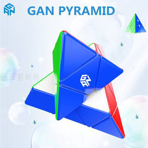 GAN Pyraminx M Enhanced core with GES Set Magic Cube Stickerless Magnetic GAN Cube Triangle Speed gans cube Toys For Children