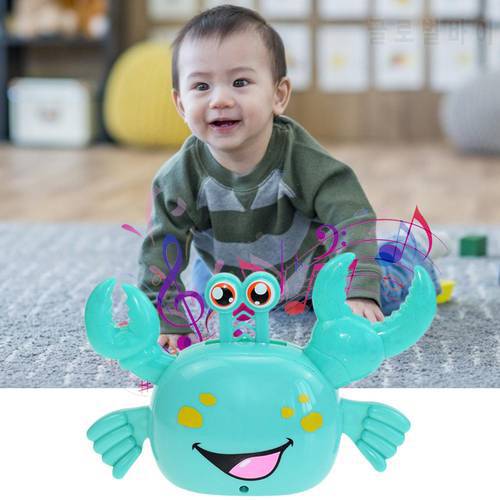 Kids Toy Novelty Toys Excellent Durable ABS and Electronic Components Light Music Shiny Electric Crab for Children Gifts