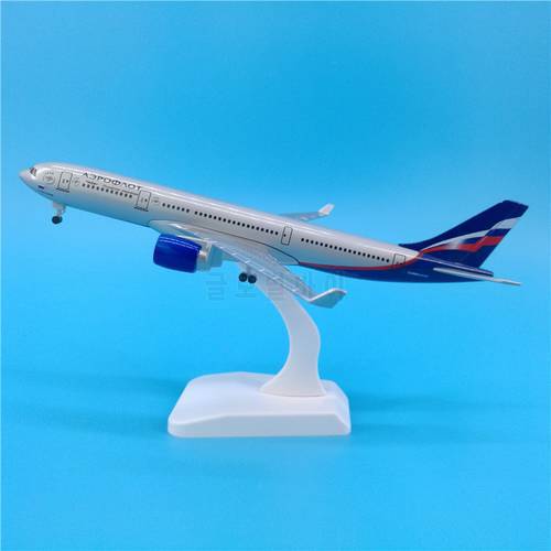 20CM Areoflot 1:300 Air RUSSIA airplane A330 model with base Landing gears alloy aircraft plane collectible display toy model