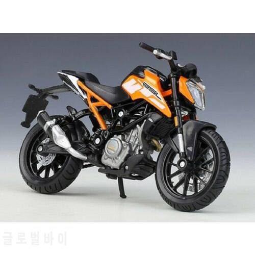 Bburago 1:18 KTM 250 Duke Motorcycle Bike Diecast Model Black Orange New in Box