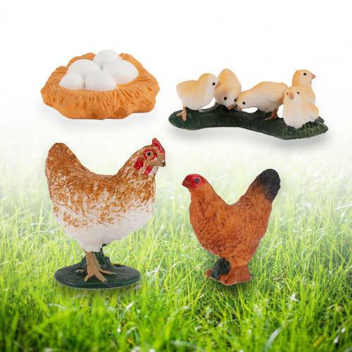 Chicken Duck Goose Swan Growth Cycle Simulation Poultry Toy Home Desk Ornament Home Desk Ornament Simulation Poultry Toy