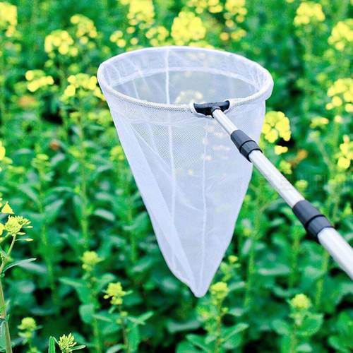 Aluminum Alloy Telescopic Handle Insect Net Child Catch Butterfly Dragonfly Mesh Y4UD