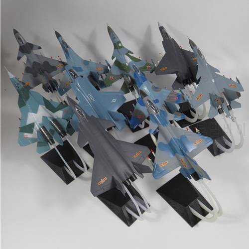 1:72 ABS Static Simulation Fighter Aircraft model China SU RUSSIAN USA Fighter Airlines Assembled Military airplane model Plane