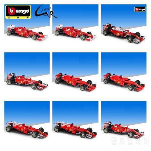 Bburago 1:43 F1 Racing Ferrari 2018 SF71H 2017 SF70 2016 SF16 2014 S14T F21012 Diecast Rally Scale Car Model Display Collection
