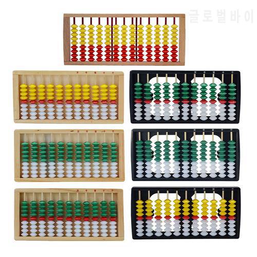 Crafted Chinese Traditional Calculator Abacus 11 Columns Digital 9 Beads Math
