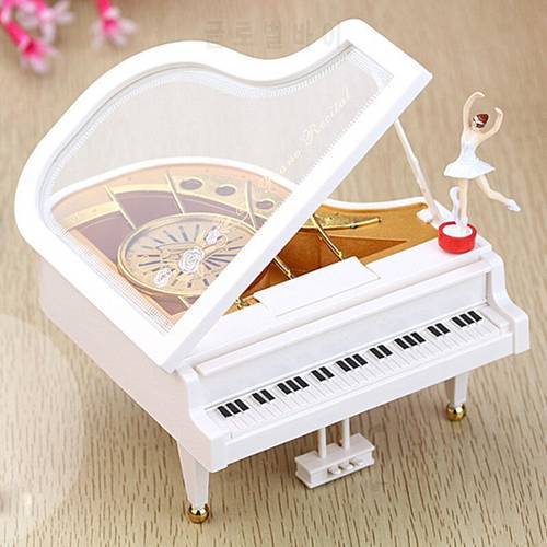 Music Boxes Grand Piano Rotary Ballerina Girl On The Piano Castle in the Sky Music box Children Birthday Gifts Figurines