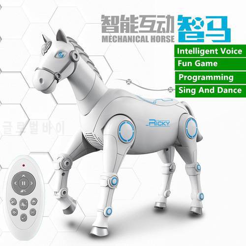Language Control RC Intelligent Mechanical Horse Programming Fun Games Singing And Dancing Remote Control Simulation Animals Toy