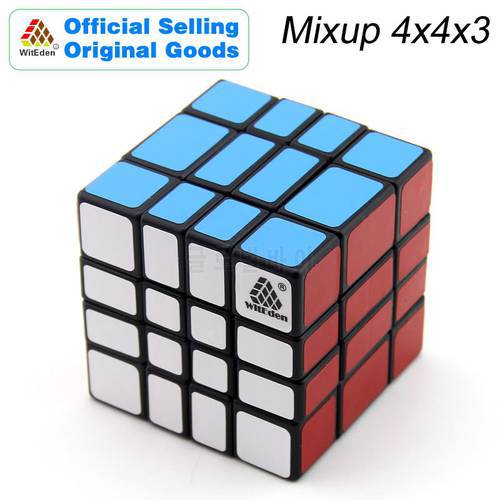 WitEden & Oskar Mixup 4x4x3 Magic Cube 443 Cubo Magico Professional Speed Neo Cube Puzzle Kostka Antistress Toys