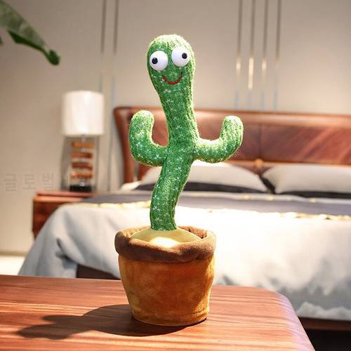Cactus Plush Toy Electronic Shake Dancing Toy Song Dancing Cactus Child Gift Early Childhood Education Toy For children