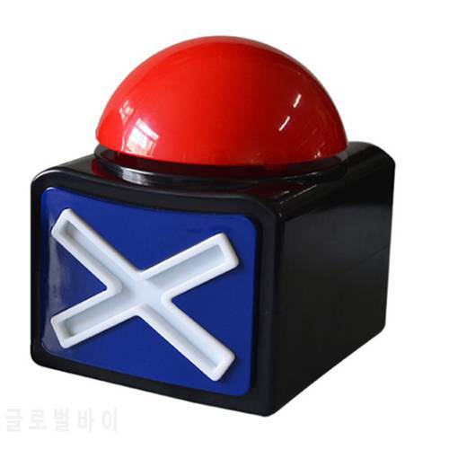 Game Answer Buzzer, Q&A with Light and Sound for Talent Buzzer, Game Dial Button, Red Game Buzzer