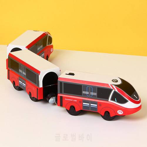 Electric Train Toy Magnetic Train Toy Miniature Train Toy Compatible with Almost All Wooden Tracks