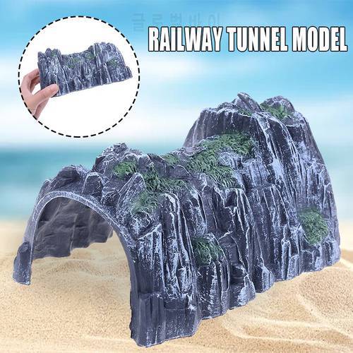 Plastic Rockery Tunnel Track Train Slot 1:87 Scale Model Toy Train Railway Cave Tunnels Sand Table Model Railway Accessories