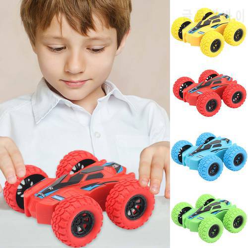 Mini Fun Double-Side Vehicle Inertia Safety Crashworthiness and Fall Resistance Shatter-Proof Stunt 360° Flip Childs Puzzle Toy