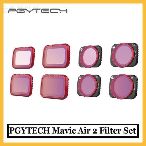 PGYTECH Mavic Air 2 Filter Set NDPL ND 8 16 32 64 Filter Camera Lens Filter for DJI Mavic Air 2 Accessories in stock original