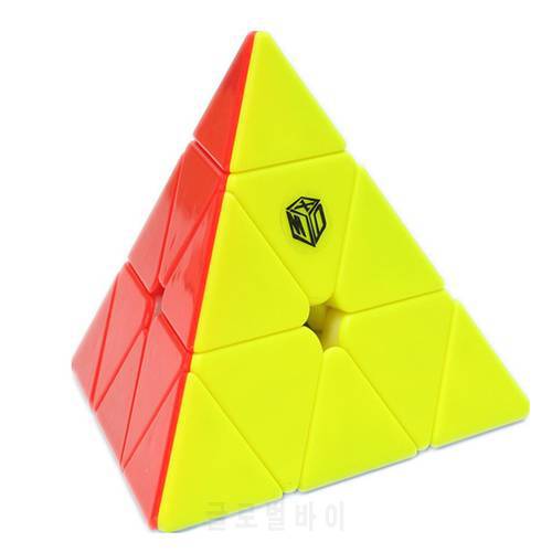 Qiyi X Man Bell Magic Cube xman bell Pyramid Bell 3x3 Cube 3x3x3 Magnetic Position System Magic Cube Professional Puzzle