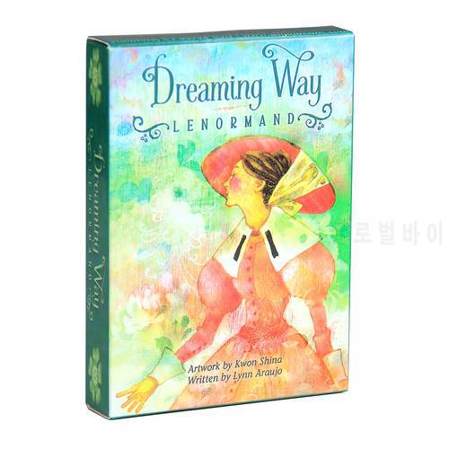Dreaming Way Lenormand Oracle Deck Guidebook Card Table Card Game Magical Fate Divination Board Magick of You Oracle Pixie Angel