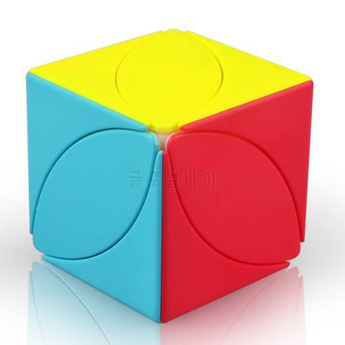 Maple Magic Cube FengYe Stickerless Speed Skew Cube Twist Puzzle Ivy Leaf 56mm 1Pcs Safe ABS Ultra-Smooth Toy
