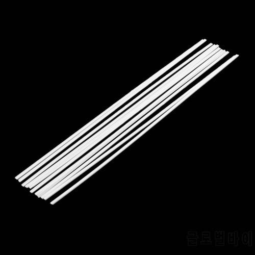 10Pcs ABS Double-channel Strip Plastic Rod Architectural Model Making Building DIY Sand Table Model Material Rod Sticks
