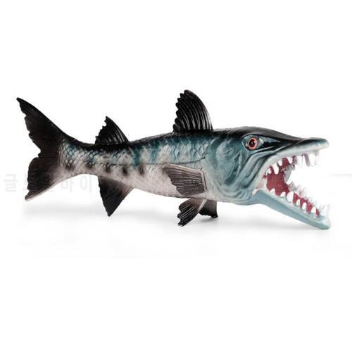 Kids Simulation Sharp Tooth Wolffish Toy Underwater Ocean Animal Model Home Decor