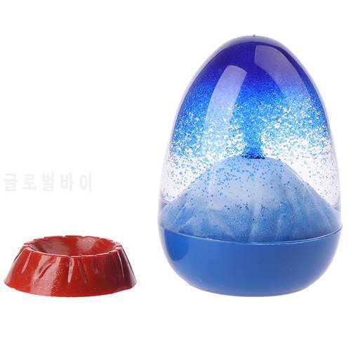 Creative Imitation Volcanic Eruption Beautiful Floating Sand Oil Spilled Ornaments Kids Toy Hourglass Timer Birthday Gifts