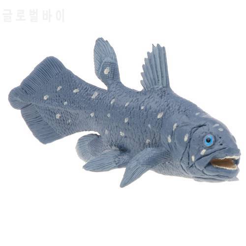 Realistic Ocean Latimeria Model Toy Animal Model Figurine Kids Toy Gift Home Decor Coelacanth for Home Office Decor