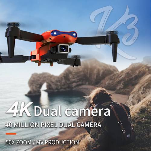 Mini-Drone 4K HD Dual Camera Wifi FPV Smart Selfie RC UAV Foldable Helicopter Camera Drones Wide-Angle Aerial Photography Drones