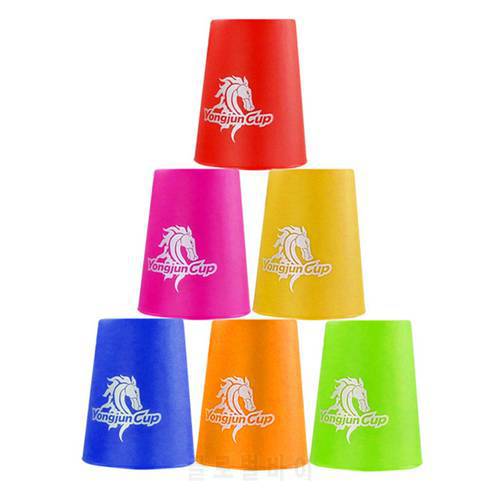 YJ 12Pcs/Set Flying Cups Speed Cups Game Stacked Sport Hollow Hand Speed Training Toys for Kids Children