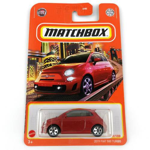 Matchbox Cars 2019 FIAT 500 TURBO 1/64 Metal Diecast Collection Alloy Model Car Toys