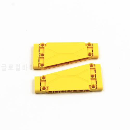Self-Locking Bricks Free of Toy MOC Technical Parts Building Blocks 4pcs Flat Panel With Angle 3x5x11 Compatible with Lego 18945