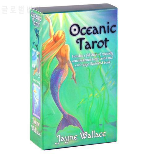 Oceanic Tarot: Includes A Full Desk Of Specially Commissioned Tarot Cards Electronic Guide Book Game Toy Divination Board Game