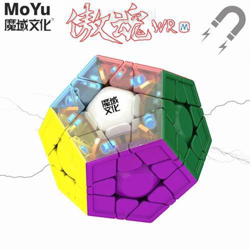 MOYU cube MOYU Aohun WRM MAGNETIC MEGAMINX 3x3x3 Magic Cube 12-SIDES Cube 3X3X3 Magnetic professional cubo Speed cube