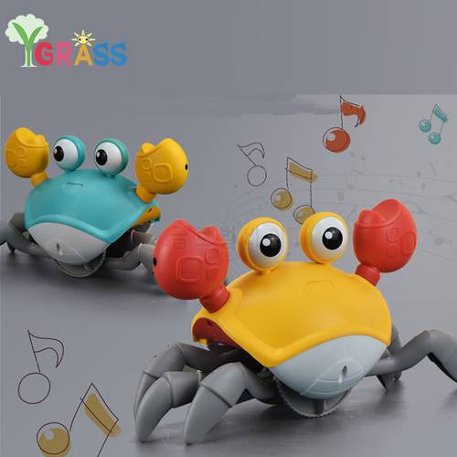 Walking Crab Toys Boys Funny Musical Animais Electronic Pets Toy Children Interactive Gadgets Game Girl Gifts