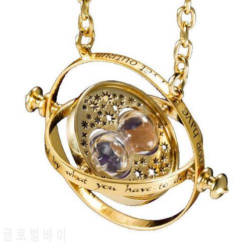 Harried Magic Wand Time Turner Hourglas Potter Fly Thief Quidditch Pendant Toys Necklace Triangle Necklace Action Toy Figures