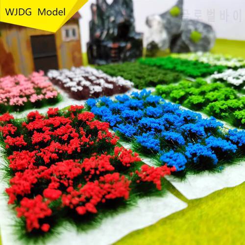 DIY Miniature Garden Decor Durable Static Scenery Model Landscape Wargame Grass Tufts Building Layout Sand Table Flower Cluster