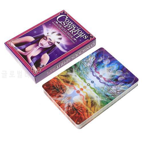44 Pcs Oracle Tarot conscious spirit oracle cards Oracle Card Board Deck Games Palying Cards For Party Game