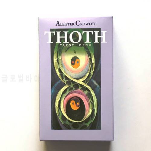 78Card Alester crowley Thoth Tarot Oracle Cards For Fate Divination Board Game Tarot And A Variety Of Tarot Options PDF Guide