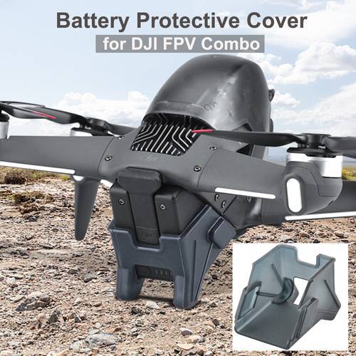 Extender Landing Gear Battery Protective Cover for DJI FPV Combo Height Silicone Battery Foot Pad Dustproof Waterproof Accessory