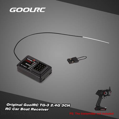 GoolRC Black TG-3 2.4G 3CH RC Car Boat Receiver for GoolRC TG3 AUSTAR AX5S Transmitter RC Part