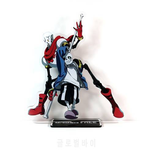 Undertale Sans Papyrus couple GM acrylic stand figure model plate holder cake topper anime