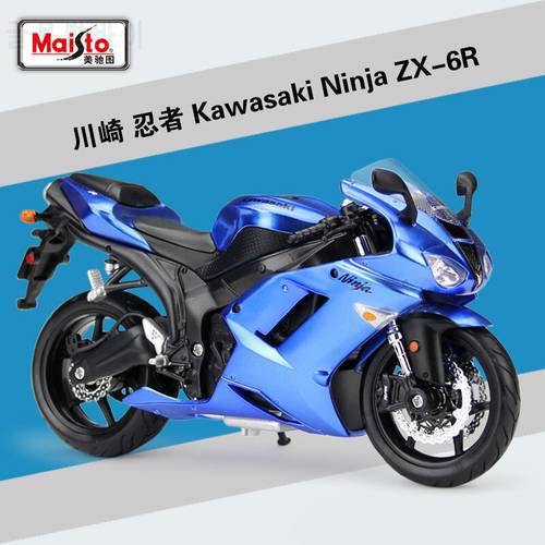 Maisto 1:12 Scale Kawasaki Ninja ZX6R Metal Diecast Sport Race Motorcycle Model Motorbike