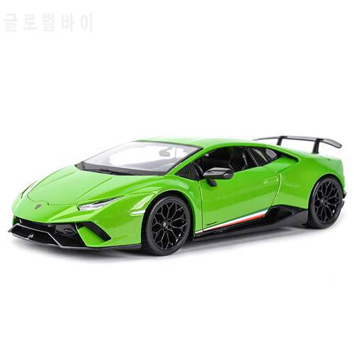 Maisto 1:18 Hurricane Performmante LP610-4 Green Sports Car Static Simulation Die Cast Vehicles Collectible Model Car Toys