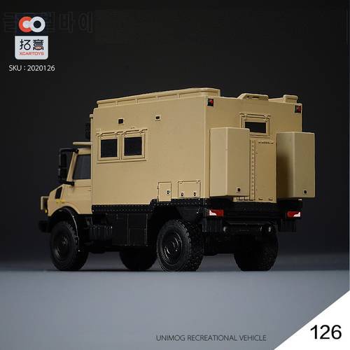 XCARTOYS 1:64 Unimog motorhomes campers Vehicle Yellow Box126 Diecast Model Car