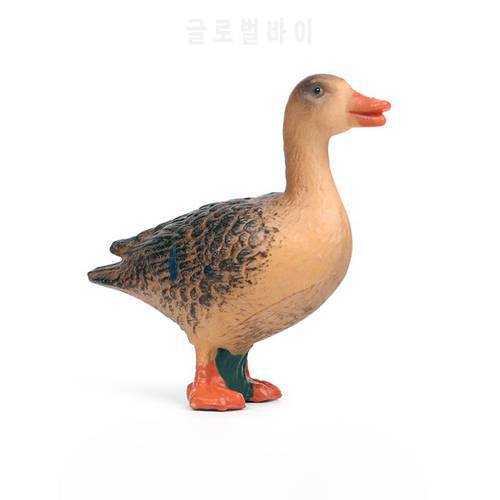 New Collection Simulation static animal standing duck toy model children cognitive solid toy poultry standing duck decoration