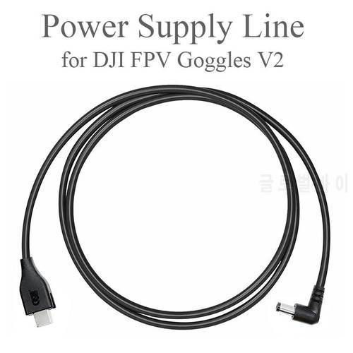 1PC 130cm Power Supply Cable Charging Line Replacement Wries For DJI FPV Goggles V2 Power Supply Cables Copper Core Dropshipping